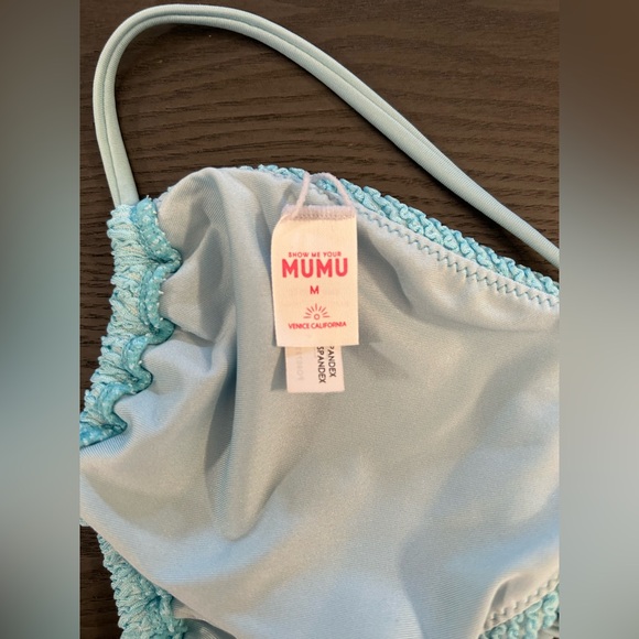 Show Me Your MuMu Sky Blue Scrunch Bikini Set - Picture 11 of 16